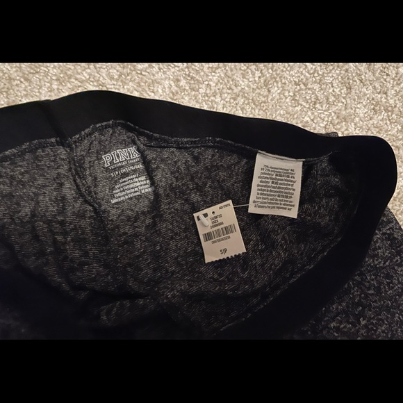 PINK V/S Heathered Black Sleepwear Bottoms Size Small - Picture 3 of 8